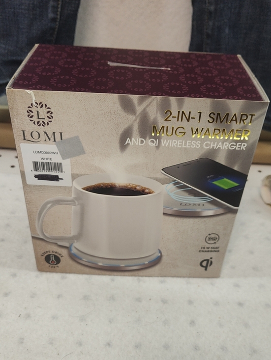 LOMI Other - White 2-in-1 Smart Mug Warmer with Qi Wireless Charger
